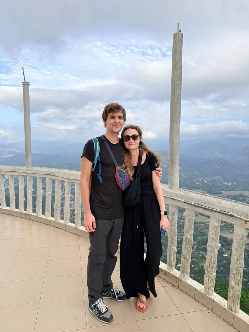 Ambuluwawa spiral staircase with panoramic views